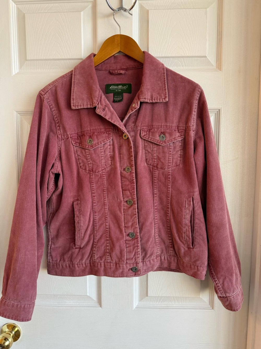 Eddie Bauer Dusty Rose Corduroy Jacket